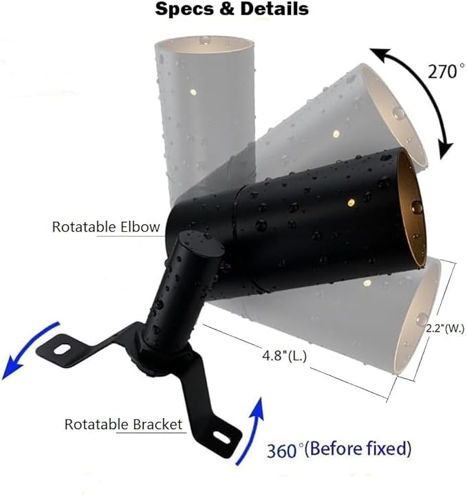 Arrownine Landscape Lighting Down Lights,Moon Light Low Voltage Outdoor Wall Tree Mount Lighting Replaceable MR16 | Lumora