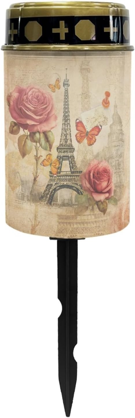 Paris Tower Solar Garden Lights Walkway Solar Lights Landscape Solar Lantern Outdoor Waterproof Solar Pathway Lights Solar Walkway Lights Outdoor Table Lamp