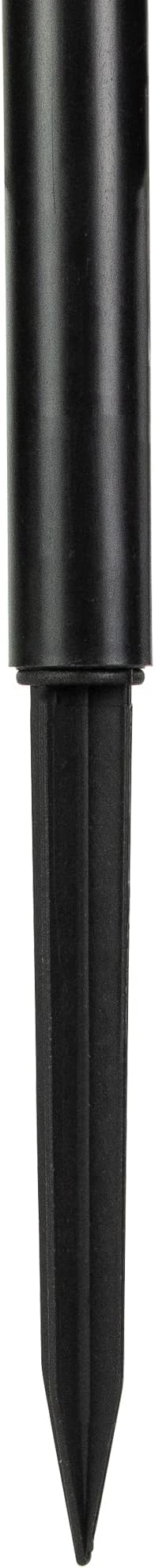 Northlight Set of 10 Black Solar Powered LED Pathway Markers, 12.25"