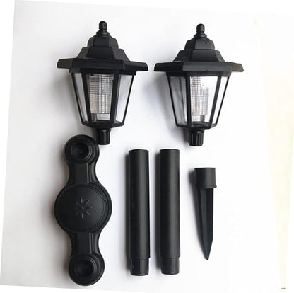 Sosoport Head Solar Garden Lights Ground Plug Solar Pathway Lights for Outdoor Decor for Lawn Patio Garden Park
