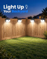LUHLEE Clip on Solar Fence Lights Outdoor, 176 LED Motion Sensor Lights