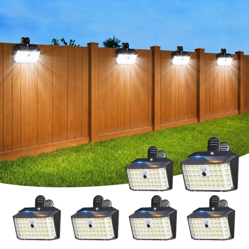 Clip on Solar Lights Outdoor, Motion Sensor Fence Lights