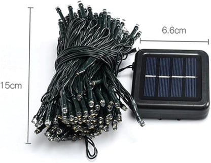 1Pc Solar LED String Lights Outdoor LED Beads Decorative Lights for Garden Lawn Tree Warm White Solar String Lights for Festive Atmosphere