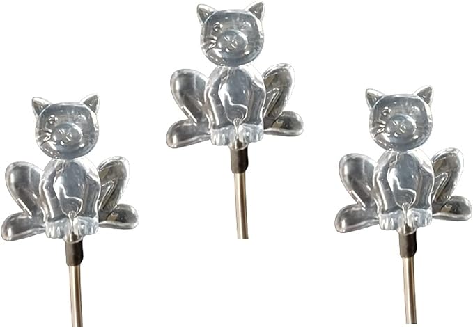 Starry Illuminate 3 PCS Solar Color Changing Style Garden Stake Light Pathway Stake Light (Cat)