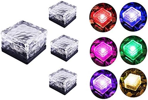 Solar Ice Cube Lights -LED Landscape Crystal Brick Light Waterproof for Outdoor Garden Patio Yard Lawn Pool Path | Lumora
