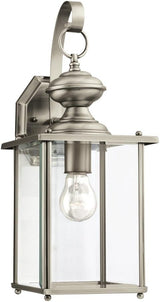 Sea Gull 8458-965 One Light Antique Brushed Nickel Lantern,Silver - Outdoor Wall Light | Lumora