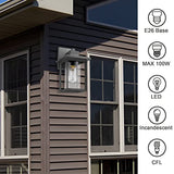 Outdoor Wall Mount Lights, H11.84 Exterior Wall Sconces, Outdoor Lighting Fixture, Exterior Lantern, Lighting Fixture for Patio, Porch (Black, 11.84" H)