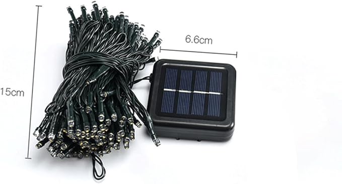 Gatuida Solar LED String Lights Beads Outdoor Garden Patio Decorative Lamp with Colors White for Trees Lawn | Lumora