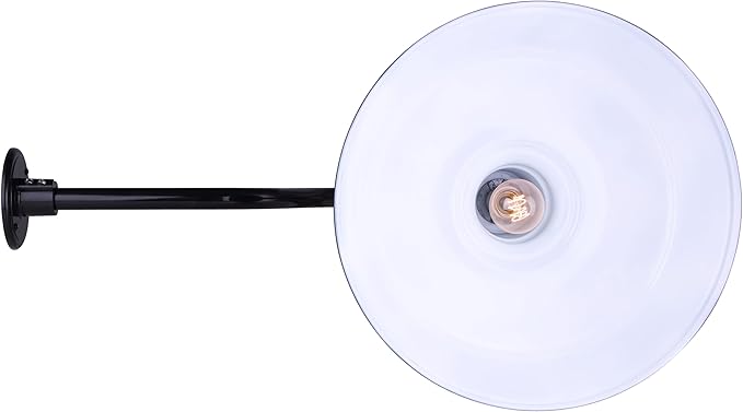 CANARM BL16WACBK Outdoor Aluminum Barn Light Black, 16 Inch