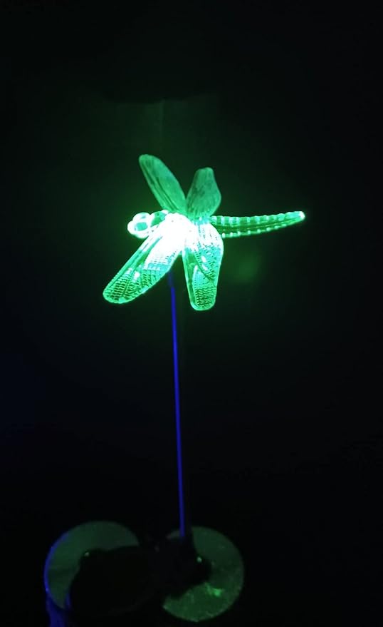 Starry Illuminate 1 PCS Solar Color Changing Style Garden Stake Light Pathway Stake Light (Dragonfly)