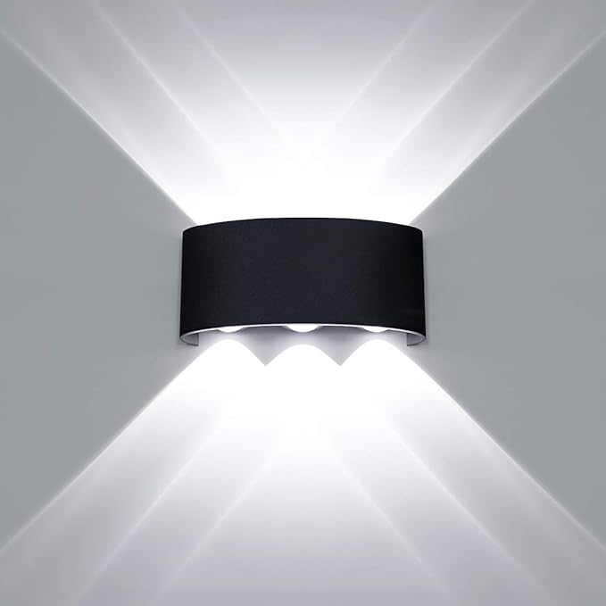 Kawell 6W Waterproof Modern Wall Sconces LED Wall Light Up Down Aluminum Wall Lamp LED Indoor Outdoor for Bathroom | Lumora