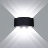 Kawell 6W Waterproof Modern Wall Sconces LED Wall Light Up Down Aluminum Wall Lamp LED Indoor Outdoor for Bathroom | Lumora