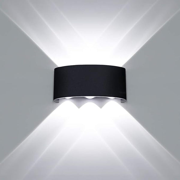 Kawell 6W Waterproof Modern Wall Sconces LED Wall Light Up Down Aluminum Wall Lamp LED Indoor Outdoor for Bathroom | Lumora