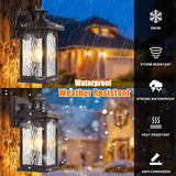 Motion Sensor Outdoor Wall Lights, Oil Rubbed Bronze, 2 Pack