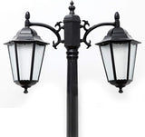 Lights Outdoor 2-Head European Creative Hexagon Streetlight Outdoor Waterproof Patio Landscape Lantern Edison E27 | Lumora