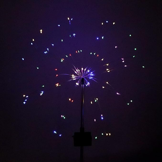 Solar Garden Decorative Lights Outdoor Solar Lawn Light Solar Pathway Light DIY Flexible Wire Warm White Colorful Light for Backyard Flower Beds Fences ABS Stainless Steel 82cm (Colorful Light)