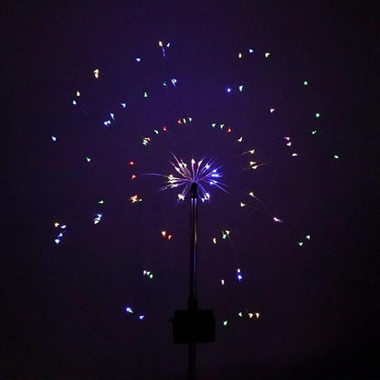 Solar Garden Decorative Lights Outdoor Solar Lawn Light Solar Pathway Light DIY Flexible Wire Warm White Colorful Light for Backyard Flower Beds Fences ABS Stainless Steel 82cm (Colorful Light)