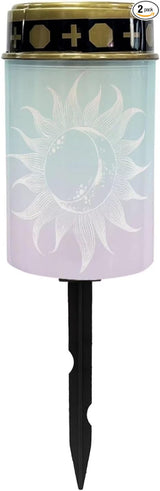 White Sun Cemetery Solar Lights for Grave Waterproof and Weather Resistant Solar Lights Outdoor Pathway Flameless | Lumora