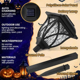 GIGALUMI Solar Halloween Lights Outdoor Decor, Solar Pathway Lights 6 Pack
