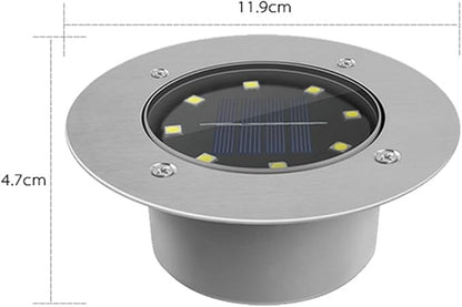 Uonlytech Solar Ground Lights Outdoor Waterproof LED Solar Buried Lawn Pathway Lights for Garden Yard