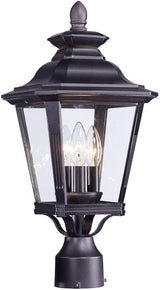 Maxim Knoxville-Three Light Outdoor Post Lantern in Early American Style-9 Inches Wide by 19.5 inches high | Lumora
