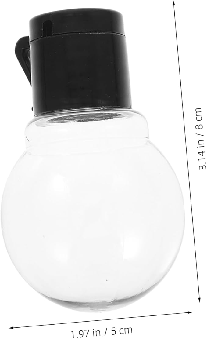 20pcs Transparent Globe Bulb Decoration for String Lights Abs Hanging Pendant Light Bulbs Easy to Install Non Deformation Impact Resistant for DIY Home and Party Decor