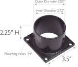 Design House Standard 3-Inch Diameter Outdoor Pier Base, Weather-Resistant Aluminum for Porch, Patio, and Deck – | Lumora