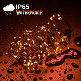 Joomer Orange Halloween Solar String Lights - 2 Pack Total 80FT 240LED