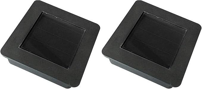 iayokocc Battery Box, Solar Lantern Light Replacement Top for Outdoor Hanging Lanterns, Square Solar Lamp Led Accessories for Garden Patio Walkway Yard(Size:2pcs)