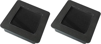 iayokocc Battery Box, Solar Lantern Light Replacement Top for Outdoor Hanging Lanterns, Square Solar Lamp Led Accessories for Garden Patio Walkway Yard(Size:2pcs)