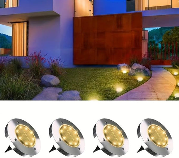 Outdoor Solar Ground Lights, Solar Lawn Lights, Bright and Colorful Solar Lights, Suitable for Paths, Gardens | Lumora