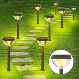 Linkind Solar Pathway Lights 8 Pack, Solar Lights Outdoor Warm White