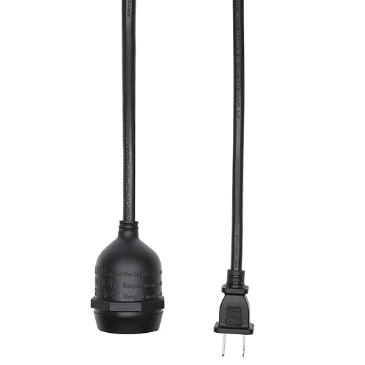 5ft 1-Socket Mini Pendant Light, Heavy Duty Weatherproof Patio String Lights, E26/E27 Hanging Ceiling Lamp Kit, for | Lumora
