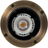 VOLT 12V 3-in-1 Waterproof IP68 Mini in-Grade Light with Brass Top (Bronze) for Low Voltage Landscape Lighting of | Lumora