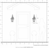 Livex Lighting 2261-02 Outdoor Wall Lantern with Clear Beveled Glass Shades, Polished Brass | Lumora