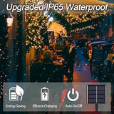 2 Pack Solar Christmas Lights Outdoor, 72FT 200 LED Solar String Lights with 8 Lighting Modes, IP65 Waterproof | Lumora