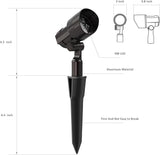 Malibu LED Low Voltage Landscape Spotlight 9W Cast Metal Oil Rubbed Bronze Finish Floodlight 300 Lumen 2700K Warm | Lumora