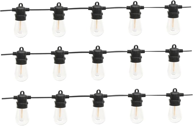 15m Outdoor Led String Lights Decorative Party Lamp Led Bulbs for Garden Patio Camping and Festivals Wear-Resistant | Lumora