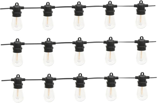 15m Outdoor Led String Lights Decorative Party Lamp Led Bulbs for Garden Patio Camping and Festivals Wear-Resistant | Lumora
