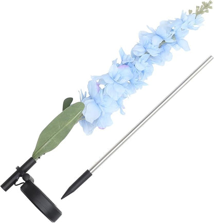 VICASKY Solar LED Violet Path Light 75cm Ground Insert Lawn Lamp Outdoor Landscape Lighting Blue Solar Garden Stake Light for Patio Yard Random Color