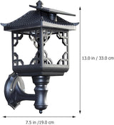 Solar Matte Black Waterproof LED Wall Lantern for Outdoor Yard Lighting Porch and Front Door Solar-Powered Sconce | Lumora