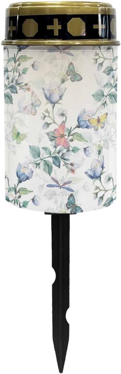 Butterfly Floral Garden Lights Solar Outdoor Pathway Lights Stake Lights Landscape Lighting for Yard Patio Driveway,LED Solar Lantern Outdoor Table Lamp,Wall Light Auto On/Off