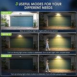 CLAONER Solar Lights Outdoor [𝟒 𝐏𝐚𝐜𝐤/126 LED], Wireless Motion Sensor Lights, IP65 Waterproof Security Lights 3 Modes, 270° Lighting Angle, Ultra-Bright Wall Lights for Deck Patio Fence Garage
