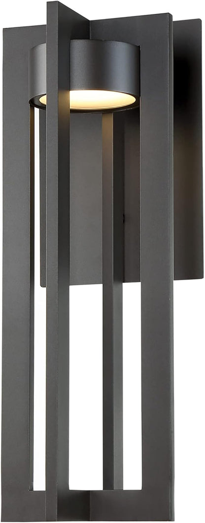 WAC Lighting dweLED, Chamber 20in LED Indoor and Outdoor Wall Light 3000K in Bronze