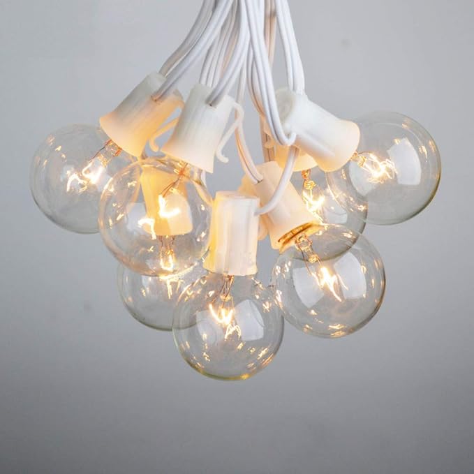 100Ft G40 Outdoor String Lights Patio Lights with 100 Edison Globe Bulbs, Connectable Outdoor String Lights | Lumora