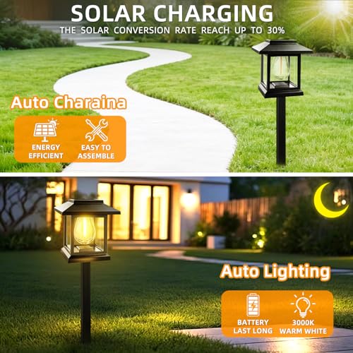 Solar Pathway Lights 14-Pack for Yard Walkways