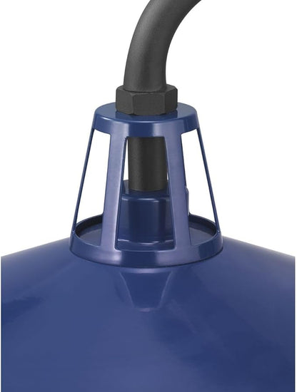 Progress Lighting Cedar Springs Collection 1-Light Farmhouse Outdoor Extra-Large Wall Lantern Light Navy