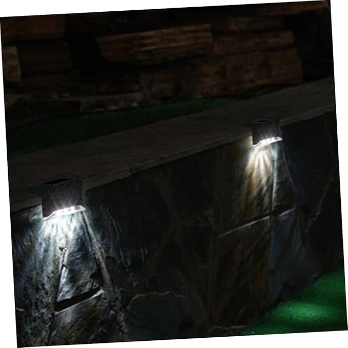 Operitacx Waterproof Solar Step Lights 6-Pack Led Stair Deck Lighting Outdoor Security Lights for Patio Yard Fence | Lumora