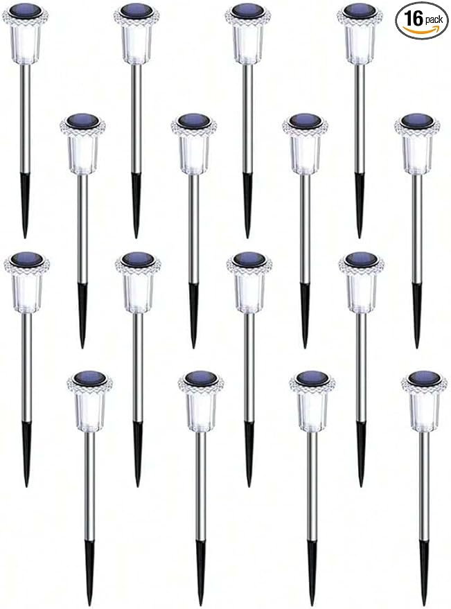 Solar Pathway Lights Outdoor – Waterproof Warm White LED Landscape Lighting for Yard, Garden, Driveway, Walkway, Patio, Lawn, Path (16)