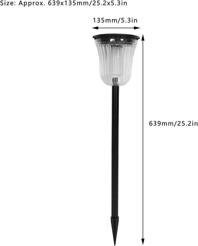 flexman Solar Lawn Lamp, LED Landscape Bright Solar Pathway Lights, Solar Pathway Lamp Outdoor Decorative Light for Lawn, Pathway, Street, Villa, Courtyard, Garden